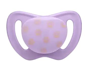 Schnuller lila mit Tatzen SPEZIALVERSCHLUSS