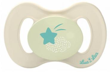 Schnuller Wolke mit Stern, creme