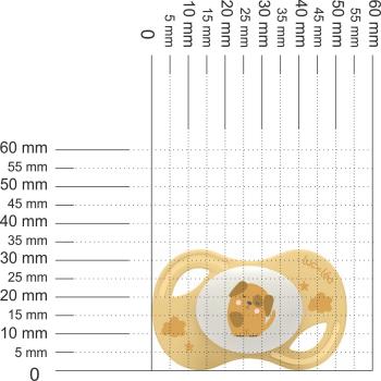 Preview: Schnuller Hund gelb SPEZIALVERSCHLUSS!