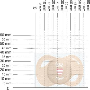 Preview: Schnuller Petit coeur, creme
