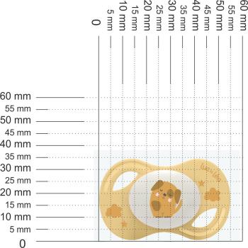 Preview: Schnuller Hund, gelb