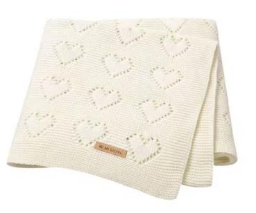 gestrickte Babydecke