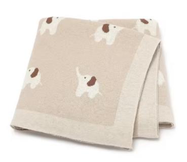 gestrickte Babydecke