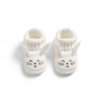 Babyschuh - Bootie Strickschuh im Häschendesign, newborn Teddydesign, newborn im Katzendesign, newborn