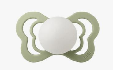 Schnuller einfach, weiß-grau