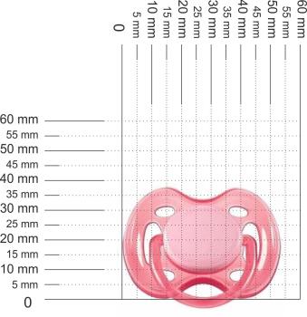 Preview: Schnuller einfach, rosa