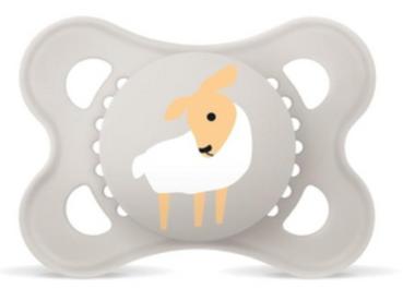 Schnuller Schäfchen, grau