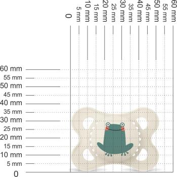 Preview: Schnuller Frosch, creme
