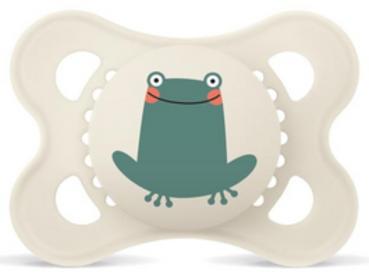 Schnuller Frosch, creme