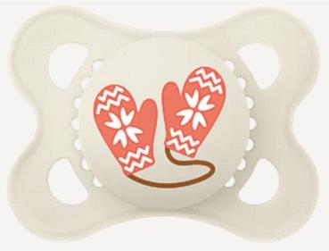 Schnuller Fäustlinge, creme