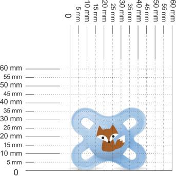 Preview: Schnuller für die ganz Kleinen Fuchs, hellblau