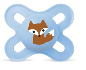 Schnuller für die ganz Kleinen Fuchs, hellblau