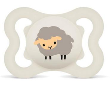 Schnuller Schaf, creme