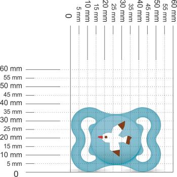 Preview: Schnuller Möwe, bondi-blau
