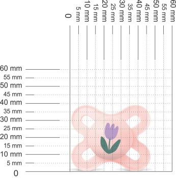 Preview: Schnuller für die ganz Kleinen, lila Tulpe, rosa