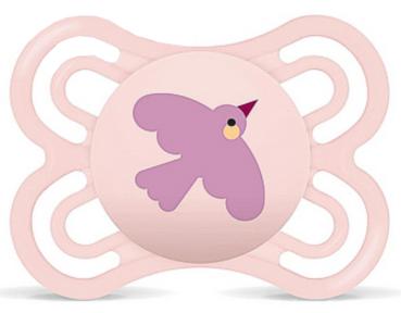 Schnuller Vogel pink, rosa