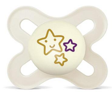 Schnuller für die ganz Kleinen, Sterne, creme