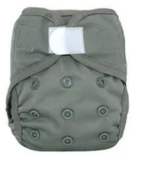 Stoffwindel klein, grau, Größe 46-50 cm