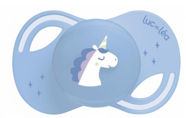 Schnuller Einhorn, blau