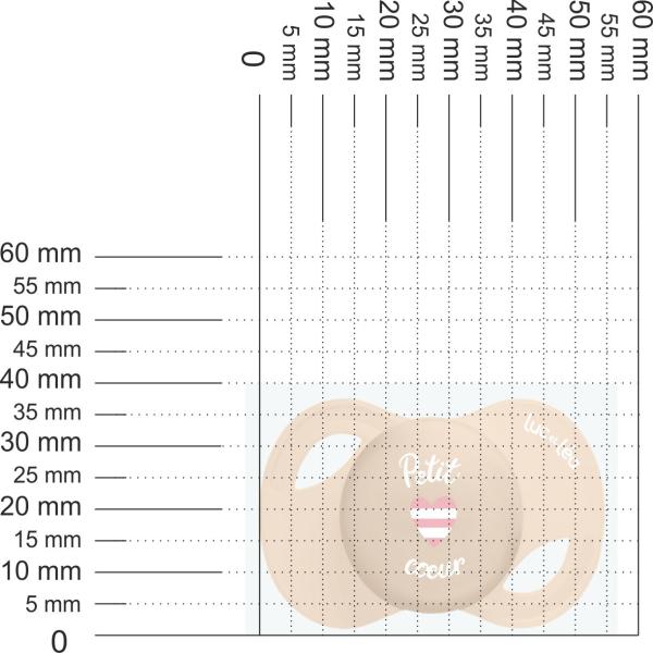 Schnuller Petit coeur, creme