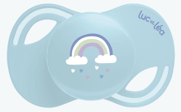 Schnuller Regenbogen, blau