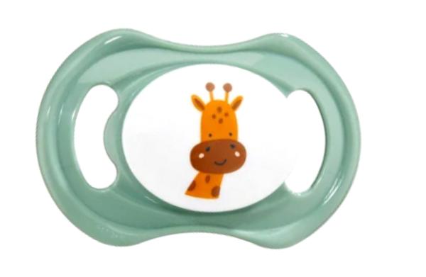 Schnuller Giraffe, weiß-fern grün