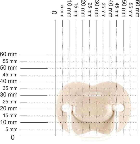 Schnuller einfach, rosa-beige SPEZIALVERSCHLUSS!