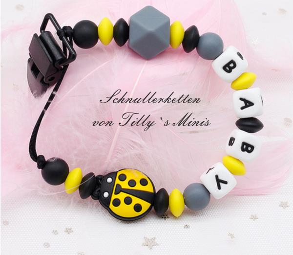 Schnullerkette Mickey rosa - Nummer 72