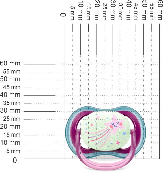 Schnuller Stern mit Schweif, lila SPEZIALVERSCHLUSS!