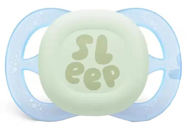 Schnuller für die ganz Kleinen sleep hellblau leuchtet in der Nacht SPEZIALVERSCHLUSS!