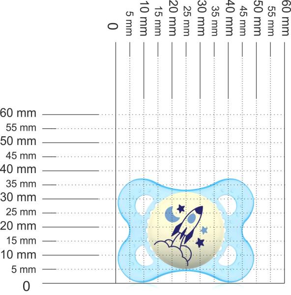 Schnuller Rakete, hellblau SPEZIALVERSCHLUSS!