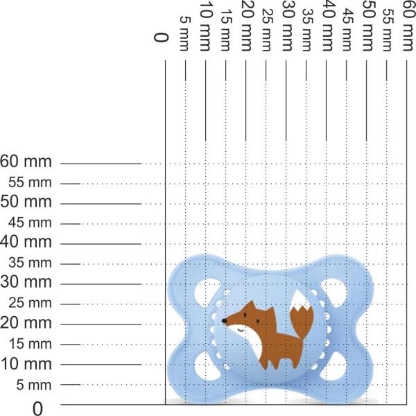 Schnuller Fuchs, lichtblau