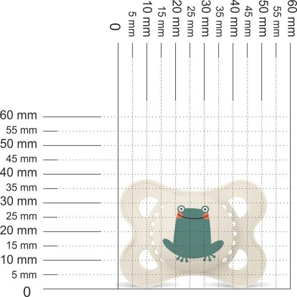 Schnuller Frosch, creme