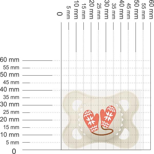 Schnuller Fäustlinge, creme