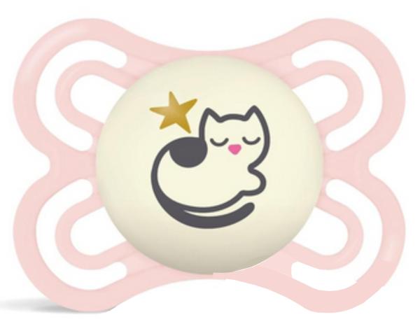 Schnuller Mond schläft mit Stern, grau