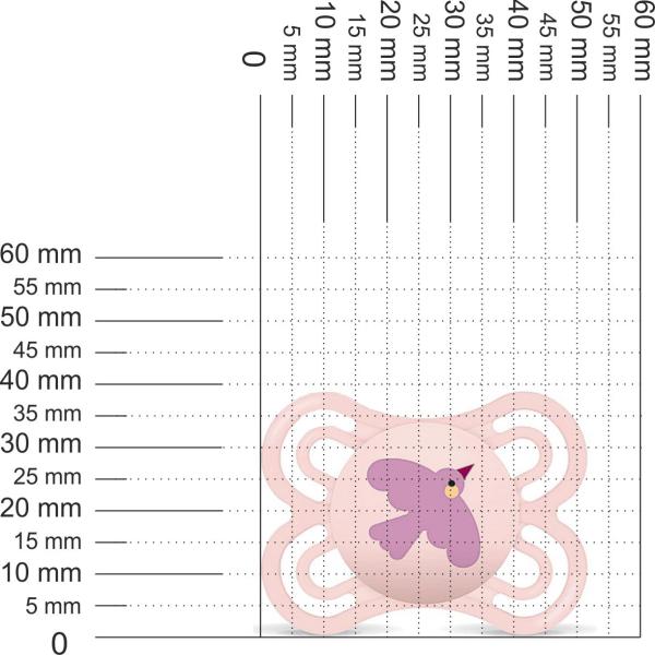 Schnuller Vogel pink, rosa