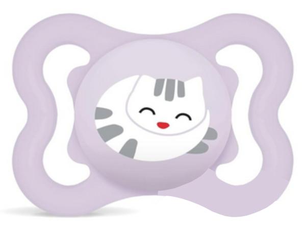 Schnuller Kätzchen schläft, flieder